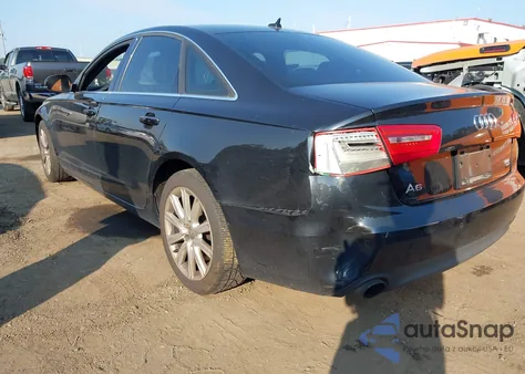 2013 Audi A6 3.0T Premium from USA, damaged, VIN WAUGGAFC4DN155366